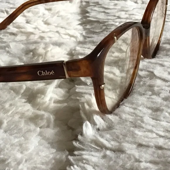 Chloe Eyewear Eyeglasses CE2612 282 Cateye Tortoise Frame - Damaged/Repaired - Picture 7 of 16
